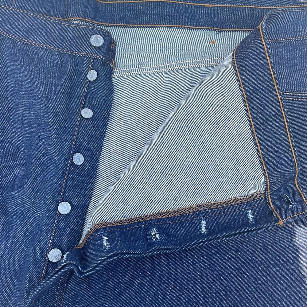 Levi's Strauss Men's Big & Tall Levi's 501 Original Fit Blue Jeans Size 60 x 32 - Picture 2 of 13